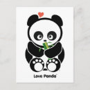 Recherche de love panda cartes postales Kawaii