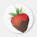 Recherche de fraise de chocolat magnets Nourriture