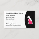 Recherche de pet sitter cartes visite Simple