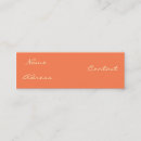 Recherche de simplicité cartes visite Orange