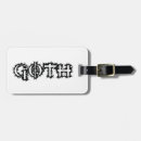 Recherche de vampire bagages étiquettes Goth