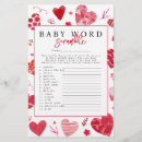 Recherche de baby shower word scramble Moderne