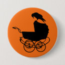 Recherche de bébé de halloween badges Orange