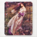 Recherche de portrait vintage tapis souris Fleurs