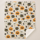 Recherche de motif halloween enfants couvertures plaids Chat noir