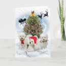 Recherche de bichon vœux cartes Xmas