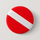 Zoek naar scuba duiker buttons Vlag