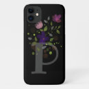 Recherche de lettre p iphone coques Floral