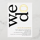 Recherche de un élégant imprimé mariage invitations Typographie