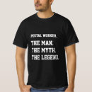 Recherche de postale de tshirts De travailleur postal