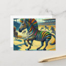 Recherche de zèbre mignon cartes postales Ai généré
