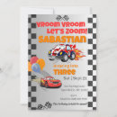 Zoek naar auto uitnodigingen Racing verjaardagsfeest