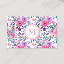 Recherche de girly standard cartes visite Monogramme