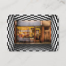 Recherche de vintage salon coiffure cartes visite Cru