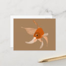 Recherche de de poisson rouge cartes postales Illustration