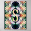 Recherche de lettre florale posters Pour elle