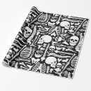 Recherche de squelette halloween papier cadeau Crâne
