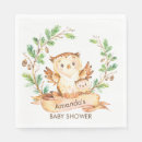 Recherche de hibou serviettes Baby shower hibou