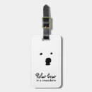 Recherche de ours blanc bagages étiquettes Porter