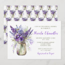 Recherche de lavender bridal shower invitations Fleurs de lavande
