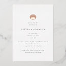 Recherche de coquillage invitations Bride