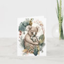 Recherche de bébé koala vœux cartes Mère et bébé