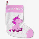 Recherche de licorne mignonne chaussette de noël Girl