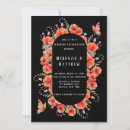 Recherche de papillon vintage invitations Rouge
