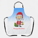 Recherche de le père noël tabliers Hiver