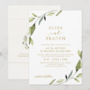 Recherche de simplicité élégante invitations Verdure