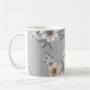 Recherche de fond gris tasses Floral