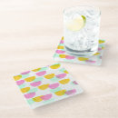 Recherche de motif jaune dessous de verres Fruit