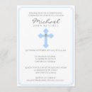 Recherche de baby boy baptême invitations Simple