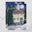 Recherche de neige couverte vœux cartes Festif