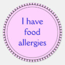 Zoek naar voedsel en drank stickers Allergie