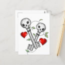Recherche de crâne noir et blanc cartes postales Dessin