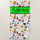 Recherche de halloween serviettes de plage Citrouille