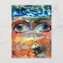 Recherche de peinture visage cartes postales Yeux