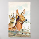 Recherche de deer posters Vintage