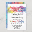 Recherche de gai mariage invitations Coloré