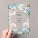 Zoek naar hortensia uitnodigingen Blauw en wit