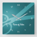 Recherche de cyan horloges Turquoise