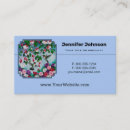 Zoek naar kleurrijke vogel visitekaartjes For her