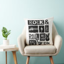 Recherche de rock n roll coussins Amateur de musique