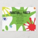 Recherche de partie paintball invitations Fête d'anniversaire de paintball