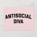 Recherche de je ne suis pas antisocial cartes postales Drôle