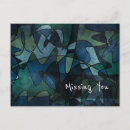 Recherche de bleu vert cartes postales Noir