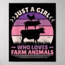 Zoek naar boerderijdieren posters Meisje