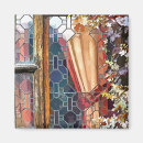 Recherche de vitrail magnets Fleurs