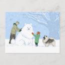 Recherche de chien de neige cartes postales Vacances